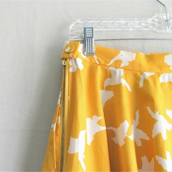 SOLD Anthropologie Charlotte Yellow  Skirt - Picture 4 of 4